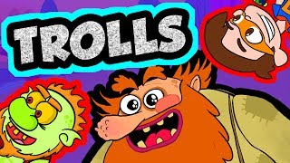 Adventures with Trolls! Drew Pendous, Princess Poppy, & Billy Goats Gruff! | Cool School Compilation
