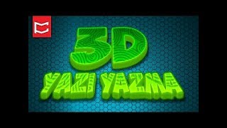 3D PROGRAMSIZ YAZI YAZMA VE BACKGROUND YAPMA 2018