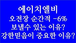 [주식투자]에이치엘비(오전장 순간적으로 -6% 보낼수 있었던 이유?/강한 믿음이 중요한 이유)