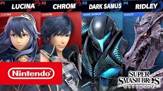Super Smash Bros. Ultimate – Dark Samus and Chrom gameplay (2 on 2, Stage Morph)