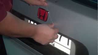 How to install Honda Emblem Dual LED (Dual tone white and red)