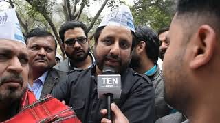 AAP MLA Amanatullah Khan speaks to Ten News at Tanashahi Hatao-Loktantra Bachao Satyagraha rally