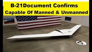 B-21 Raider Stealth Aircraft Capable Of Manned and Unmanned