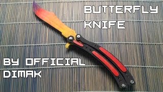 Как сделать Нож Бабочка из CS:GO| How to make a Butterfly Knife of CS: GO