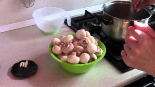 Маринуем шампиньоны дома очень быстро//Готовим дома//