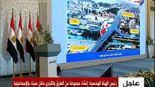 صدى البلد- كلمة رئيس الهيئة الهندسية للقوات المسلحة خلال افتتاح عدد من المشروعات بسيناء والإسماعيلية
