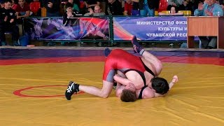 Финал 61 кг. Чемпионат Чувашской Респ. по вольной борьбе среди мужчин и женщин. 19.03.2016.