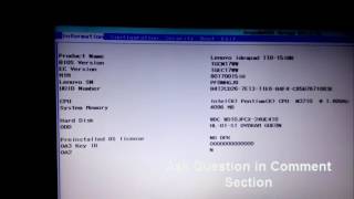 Lenovo Ideapad 110 boot menu & Boot Manager BIOS Option