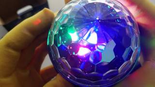 ASMR show: LED Disco DJ Light ? sound sensitive #ASMR video