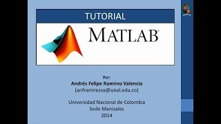 Tutorial 1 de MATLAB en español - Introducción 1/2