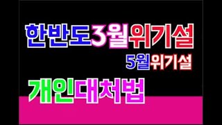 한반도 3월 위기설 5월 위기설과경제 주체 개인대처법  2020위기의 한국!! 2020봄 위기,금융위기,한국위기,
