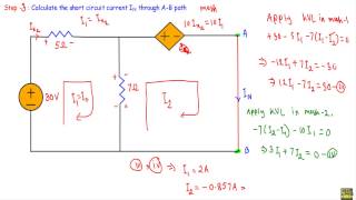 Thevenin & Norton Circuit with Dependent Source : Example 1