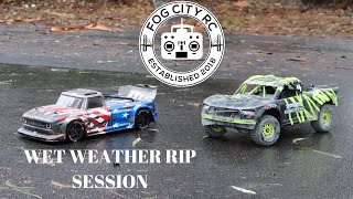 ARRMA INFRACTION AND MOJAVE!  Slippery When Wet!