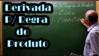 Video aula sobre DERIVADAS exercícios resolvidos passo-a-passo - Regra do produto