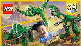 Lego Creator Грозный динозавр 31058 Лего Криэйтор Mighty Dinosaurs обзор