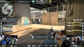 FalleN clutches 1v1 - Luminosity Gaming vs fnatic CS:GO IEM Katowice 2016 Final