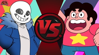 SANS vs STEVEN UNIVERSE! (Undertale vs Steven Universe) Cartoon Fight Club Bonus Episode 2