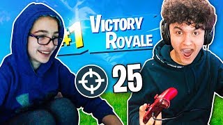 This Deaf Fortnite Pro EWOK Carried Me To A WIN!