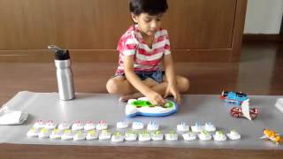 Moksh's Spelling Activity_2:CVC Words & Leapfrog Fridge Magnetic Word Builder: at, ar, ot & ox Words