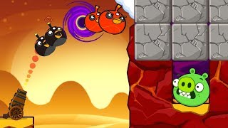 Angry Birds Collection Cannon 3 - BLAST ALL STONE TO HIT ALL PIGGIES GAMEPLAY!