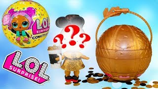 #Куклы ЛОЛ 3 серия 2 волна ЗОЛОТОЙ ШАР! Видео для детей Сюрпризы игрушки LOL Surprise Confetti POP