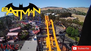 Batman: The Ride On-Ride HD POV - Six Flags Discovery Kingdom
