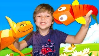 Оригами РЫБКА ИЗ БУМАГИ Как сделать поделки для детей своими руками.