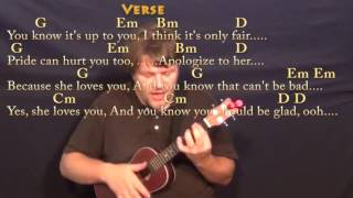 She Loves You (Beatles) Ukulele Cover Lesson with Chords/Lyrics