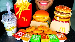 ASMR MCDONALD'S CHICKEN NUGGETS MUKBANG OREO MCFLURRY FILLET FISH BIG MAC FRIES EATING SHOW SOUNDS