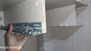 Wardrobe में! दराज स्लाइड कैसे स्थापित करें  लकड़ी में! How to install wood drawer slide in cabinets