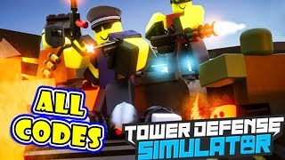 ALL INSANE CODES IN Tower Defense Simulator Beta ROBLOX
