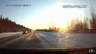 Обгон по встречной обочине. Северодвинск - Архангельск.