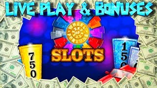 LIVE PLAY on Wheel of Fortune More Money Slot Machine with Bonus and Big Wins!!! - Part 2