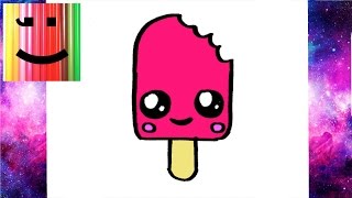DESSIN KAWAII - Comment dessiner une GLACE KAWAII