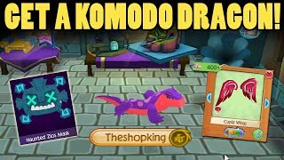 Getting A Komodo Dragon on Animal Jam Play Wild + Cupid Wings For Pets!