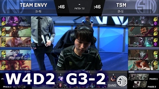 TSM vs Team EnVyUs Game 2 | S7 NA LCS Spring 2017 Week 4 Day 2 | TSM vs NV G2 W4D2