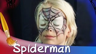 Kinderschminken Spiderman Gesicht Tutorial || HD