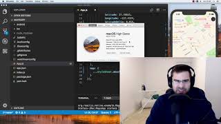 Installing react-native-maps and showing location in iOS - plus performance issues...