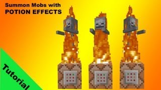 Tutorial: Summon mobs with custom Potion effects and attributes in minecraft 1.7