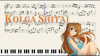 Koi ga Shitai (Golden Time OST) Sheet music
