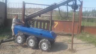 Установка для завинчивания свай Витязь-6300 (сваекрут)