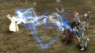Saruman vs The Fellowship of the Ring Ringheroes (both with One Ring)