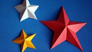 Как сделать звезду из бумаги. Поделки на 23 февраля своими руками.