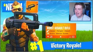 *NEW* LEGENDARY "BURST ASSAULT RIFLE" in Fortnite Battle Royale! (Fortnite Update V4.2 Patch Notes)