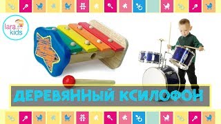 Детский деревянный Ксилофон Звездочка  | Lara Kids tv