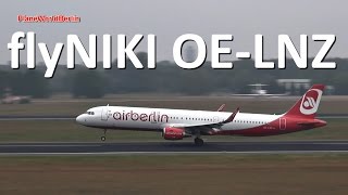 NIKI Airbus A321SL [OE-LNZ] takeoff from Berlin TXL