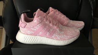 Adidas NMD r2 Wonder Pink Primeknit (Pk) size 7