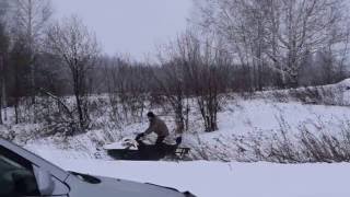 Как Стелс Росомаха катается по снегу в Томске