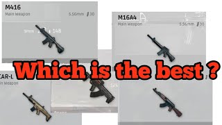 Which is the best rifle in PUBG mobile | Recoil testing & statistics