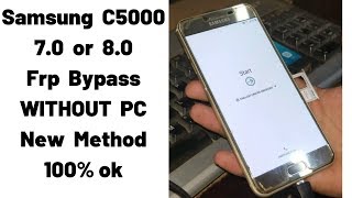 samsung c5000 7.0 or 8.0 frp bypass Without PC new method        | mobile cell phone solution |
